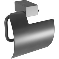 Держатель для туалетной бумаги Lemark Smooth line 9722011, цвет чёрный матовый фото 