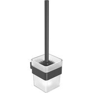 Ёршик для унитаза Lemark Smooth line 9762020, чёрный матовый фото 