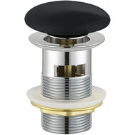 Донный клапан Cezares CZR-SAT7-NERO, чёрный фото 