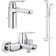 Набор смесителей 3 в 1 для ванны с коротким изливом Grohe Eurosmart Cosmopolitan 1000179 фото 