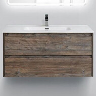 Тумба подвесная с раковиной BelBagno 100 см KRAFT-1000-2C-SO-PP (раковина LOV-1000-LVB) Pino Pasadena фото 