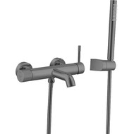 Смеситель для ванны Boheme Uno 463-SGM, shine gun metal, Цвет производителя: shine gun metal фото 