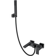 Смеситель для ванны Boheme Qubic 473-B, чёрный матовый, Цвет производителя: чёрный матовый фото 