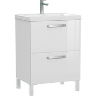 Тумба подвесная/напольная с раковиной Cersanit Melar 60 см 64128, белый фото 