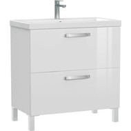 Тумба подвесная/напольная с раковиной Cersanit Melar 70 см 64129, белый фото 