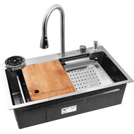 Кухонная мойка Gerhans K37545 1 мм, нержавеющая сталь (НОВИНКА 2024), Цвет производителя: нержавеющая сталь фото 