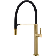 Смеситель для кухни Boheme Uno 114-MG, чёрный/золото, Цвет производителя: чёрный, золото матовое фото 