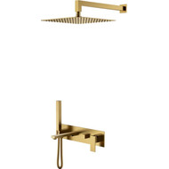 Душевая система для ванны Boheme Qubic 474-BR (со скрытой частью) бронза, Цвет производителя: бронза фото 