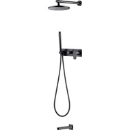 Душевая система для ванны Boheme Spectre 454-2-GM (со скрытой частью) gun metal, Цвет производителя: gun metal фото 