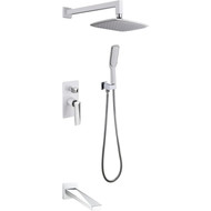 Душевая система для ванны Boheme Venturo 374-W-2 (со скрытой частью) white chrome, Цвет производителя: white chrome фото 