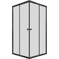 Душевое ограждение Triton Вента 80x80 см, чёрный/прозрачное фото 