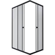 Душевое ограждение Triton Вента 120x80 см, чёрный/прозрачное фото 