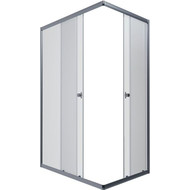 Душевое ограждение Triton Вента 120x80 см, хром/прозрачное фото 