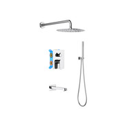 Душевая система для ванны Aquatek Оберон AQ1273CR (со скрытой частью), Цвет производителя: хром фото 