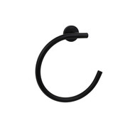 Кольцо для полотенец Aquatek Вега AQ4012MB, цвет чёрный матовый фото 