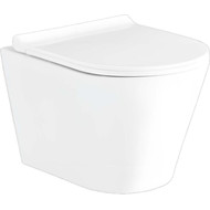 Унитаз подвесной безободковый Aquatek Альфа AQ1910-00 с тонкой крышкой микролифт фото 