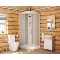 Душевая кабина Niagara Promo 90x90 см P90/13/MT, белый/матовое (безсиликоновая сборка) фото 