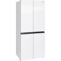Холодильник Side by Side NordFrost RFQ 450 NFGW inverter (белое стекло) фото 