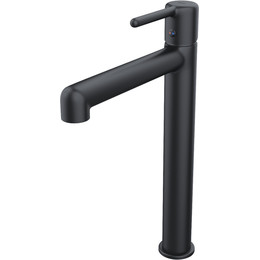 Смеситель для раковины высокий Iddis Aiger AIGBL01i01, чёрный матовый фото 