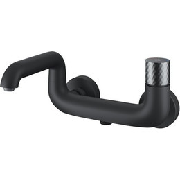 Смеситель для ванны Iddis Twist TWIBLBTi02WA, чёрный матовый фото 