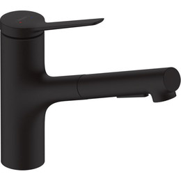 Смеситель для кухни Hansgrohe Zesis M33 74803670, чёрный матовый фото 