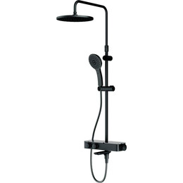 Душевая система AM.PM Inspire V2.0 F0750A522 с термостатом, чёрный, Цвет производителя: чёрный фото 