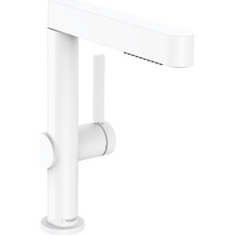 Смеситель для раковины Hansgrohe Finoris 76063700, белый матовый фото 