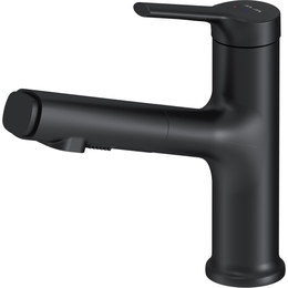 Смеситель для раковины AM.PM X-Joy F85B02922  с вытяжным изливом, Цвет производителя: чёрный фото 