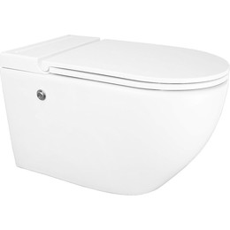 Унитаз подвесной импульсный Azario AZ-102C с тонкой крышкой микролифт (монтажная рама в комплекте) фото 