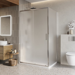 Душевое ограждение BelBagno 120x90 см LUCE-AH-1-120/90-P-Cr, хром/матовое фото 