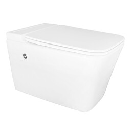 Унитаз подвесной импульсный Azario AZ-101C с тонкой крышкой микролифт (монтажная рама в комплекте) фото 