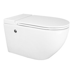 Унитаз подвесной импульсный Azario AZ-102C с тонкой крышкой микролифт (монтажная рама в комплекте) фото 