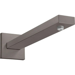 Кронштейн стеновой для верхнего душа Hansgrohe Square 27694340, шлифованный чёрный хром фото 