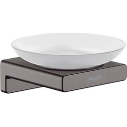 Мыльница Hansgrohe AddStoris 41746340, цвет шлифованный чёрный хром фото 