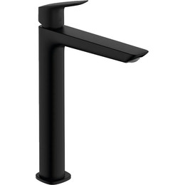 Смеситель для раковины высокий Hansgrohe Logis 71257670, чёрный матовый фото 