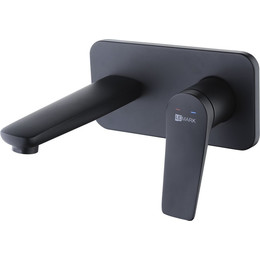 Смеситель для раковины настенный Lemark Bronx LM3726BL, черный фото 