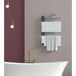 Первый в мире интеллектуальный полотенцесушитель Dagen Best 430x665 мм BE1W (скрытое подключение) белый фото 