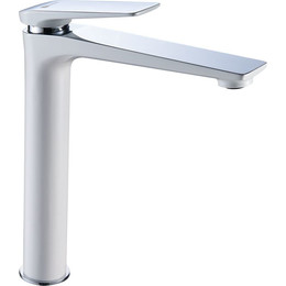 Смеситель для раковины высокий Lemark Allegro LM5909CW, белый/хром фото 