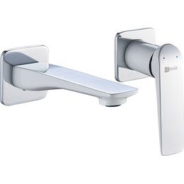 Смеситель для раковины настенный Lemark Allegro LM5936CW, белый/хром фото 