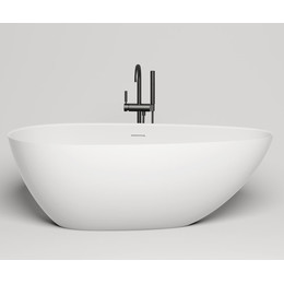 Ванна отдельностоящая Salini Paola Basso 160х75 см 101611SM (S-Stone) матовая  фото 