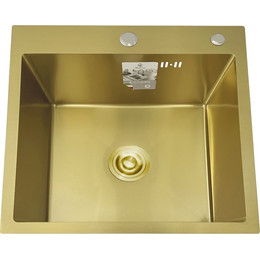 Кухонная мойка Diadonna DS5050G, золото матовое фото 