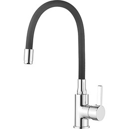 Смеситель для кухни Ledeme L4898-2, хром/чёрный фото 