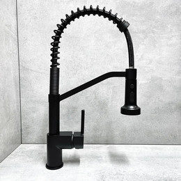 Смеситель для кухни Haiba HB73826-7, чёрный фото 