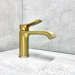 Смеситель для раковины Haiba HB10553-5, золото фото 