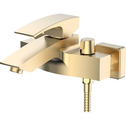 Смеситель для ванны Gerhans K13214Y, золотой сатин фото 