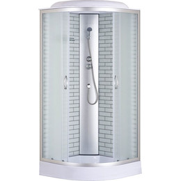 Душевая кабина Loranto 90x90 см CS-6690-13FW 90, хром/матовое фото 