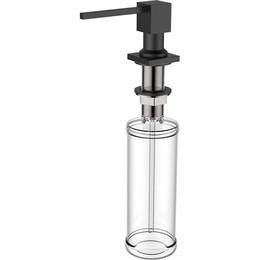 Дозатор для жидкого мыла Gerhans K50404B, цвет чёрный фото 