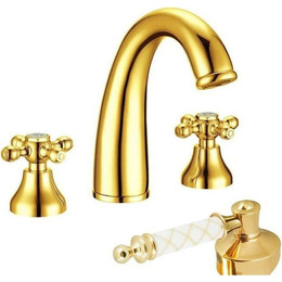 Смеситель для раковины Boheme Tradizionale 297-MR-W, золото фото 