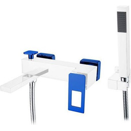 Смеситель для ванны Boheme Q 143-CRBlue, chrome blue фото 