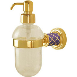 Дозатор для жидкого мыла Boheme Murano 10912-V-G, золото фиолетовый, Цвет производителя: золото фиолетовый фото 